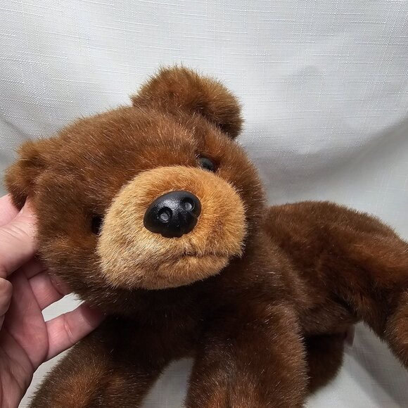 Vintage 1995 Beanie Baby Stuffed Brown Bear Plushie Plush - Picture 3 of 13